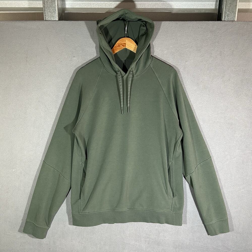 Lululemon City Sweat Pullover Hoodie Sweatshirt Men L Green LM3AUPS